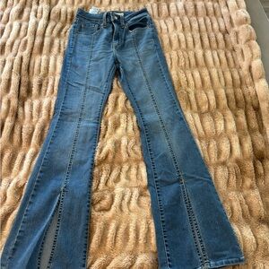 Levi's Blue Flare Wide Leg Jeans
